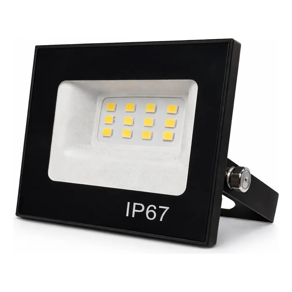 Refletor LED 50W Branco Frio Bivolt IP67 Para Área Externa Garagem Jardim E Empresas