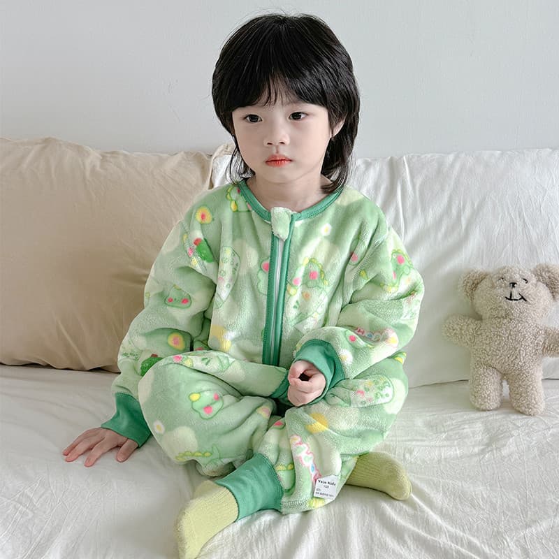 Flanela saco de dormir infantil bebê outono inverno quente meninos meninas Coral velo proteção da barriga do bebê anti-f