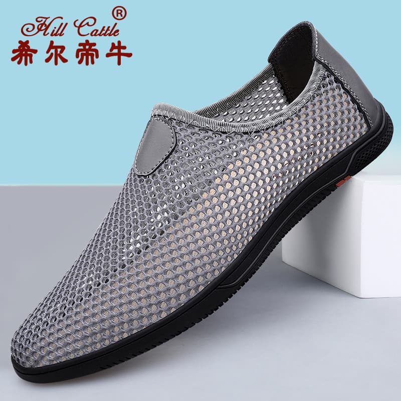 Sapatos de malha de verão sapatos masculinos leves sapatos respiráveis esportes sapatos casuais sola macia sapatos de ma