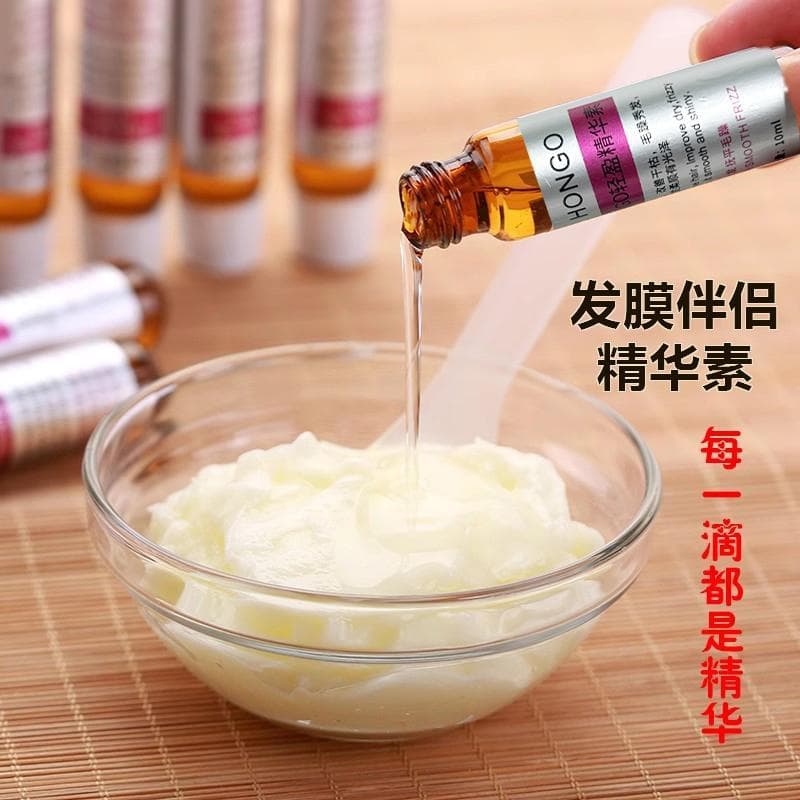 Cuidados com o cabelo óleo essencial nutritivo máscara de cabelo pomada assada companheiro essência proteção de cor maci