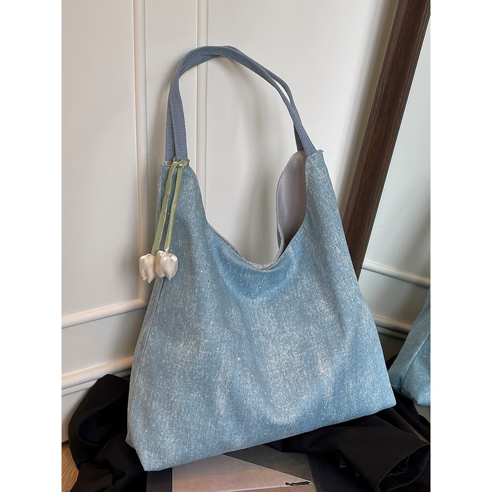 Bolsa de ombro suave japonesa feminina 2026 novo estilo de grande capacidade estilo literário bolsa diária Commuter All-