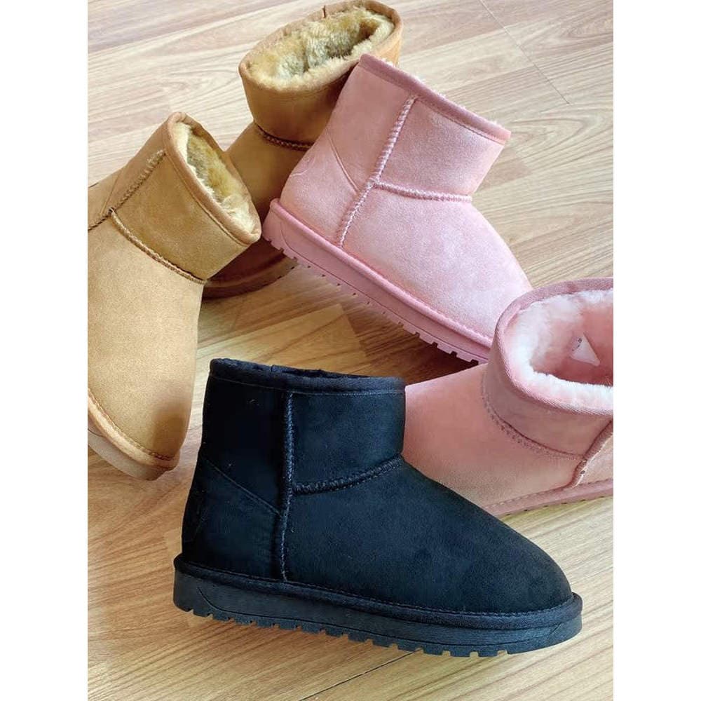 Botas de neve clássicas para crianças, meninos, meninas, bebês, inverno, diário, manga baixa, além de veludo, sapatos de