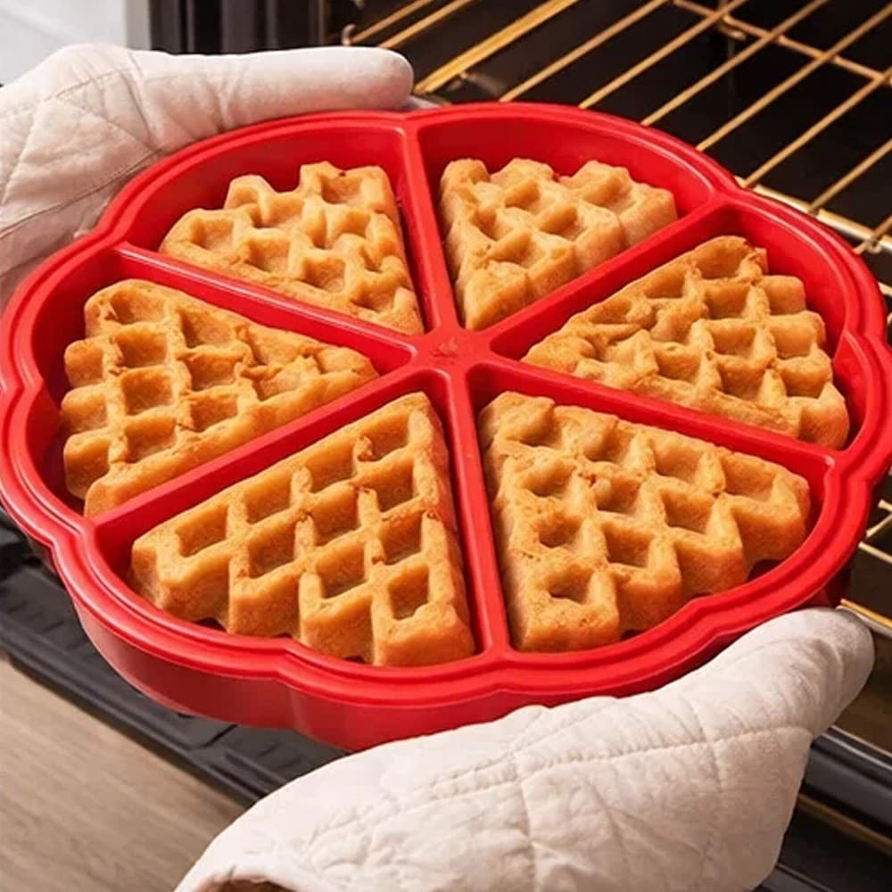 Forma de Silicone Waffle 5 Divisórias / Sortido