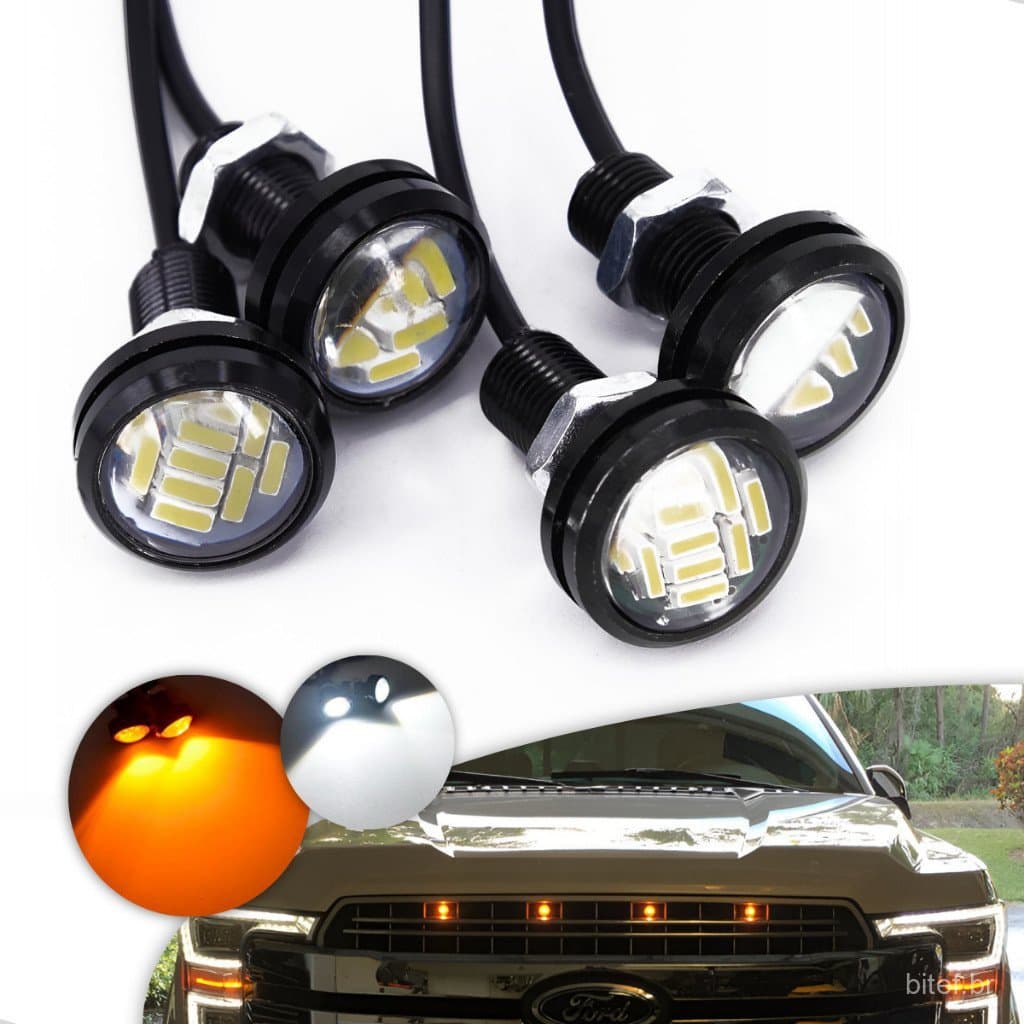 Kit Luz De Grade Led ambar laranja branco Caminhonete Pick Ups