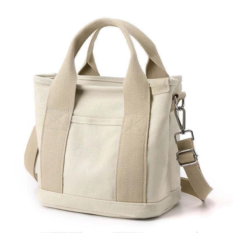 Bolsa de Lona - Bolsa Tote com Zíper para Mulheres, Bolsa Transversal de Lona, Bolsa de Ombro, Bolsa Satchel, Bolsa Hobo