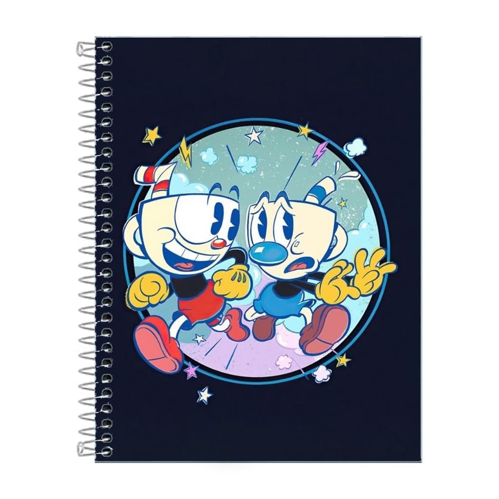 Caderno Cuphead Escolar 1 ou 10 matérias