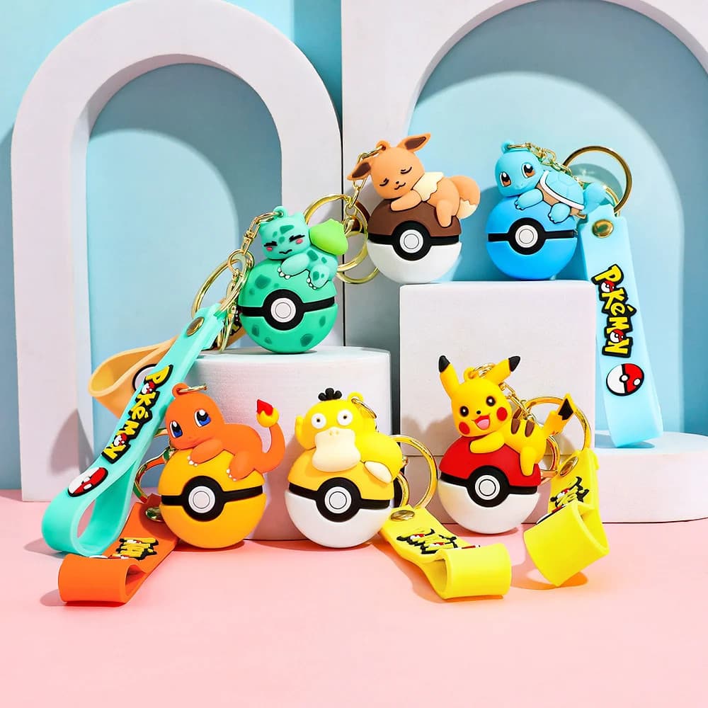 Chaveiros Pokémon Pikachu e Amigos – Presente Fofo e Perfeito! YOSP