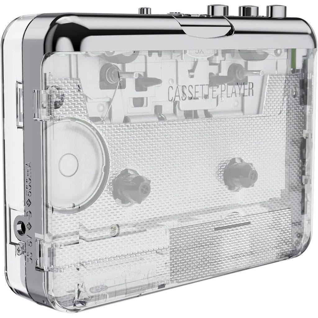 Reprodutor de cassetes Docooler, retrátil automático e limpador de cassetes estéreo, conversor de cassetes para MP3, gra