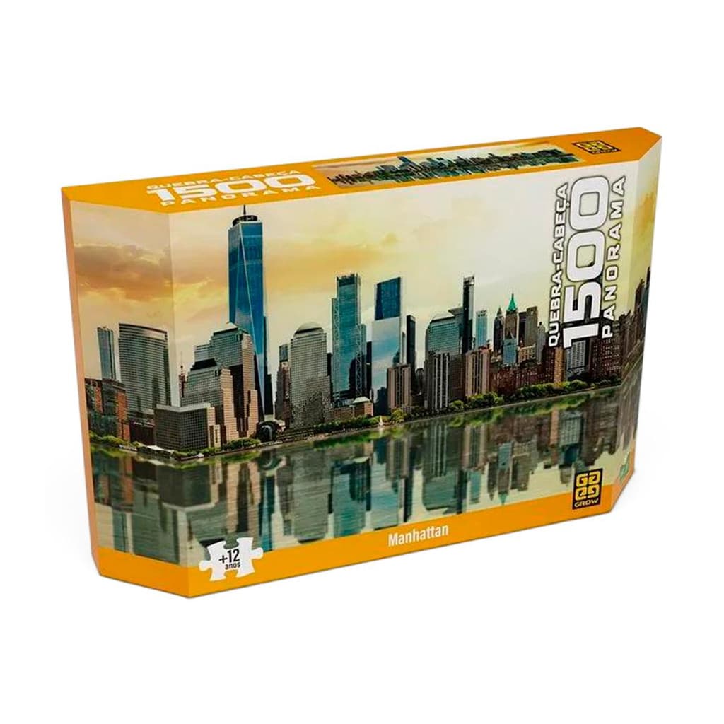 Quebra-cabeça panorama Manhattan 1500 peças - Grow