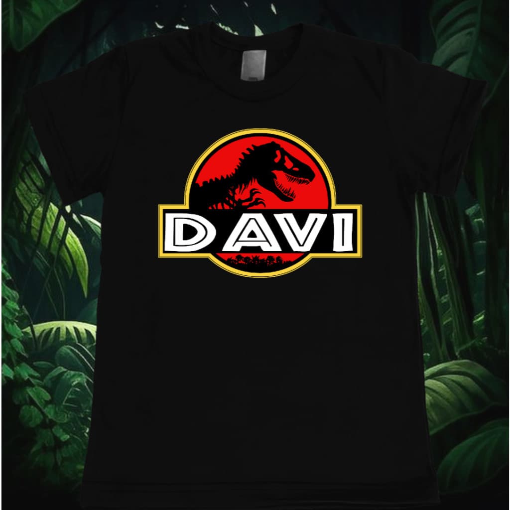 Camiseta Personalizada Jurassic Park / Dinossauro / 100% algodão Premium