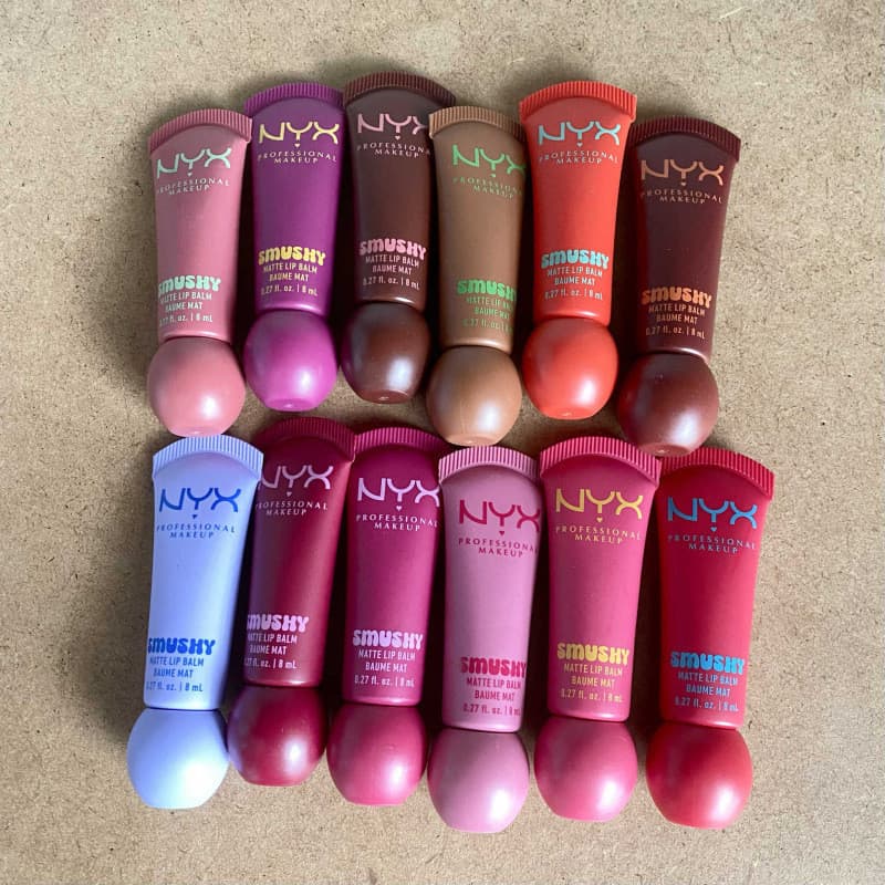 NYX Smushy Matte Lip Balm-Slim Pencil Nude Brown Batom