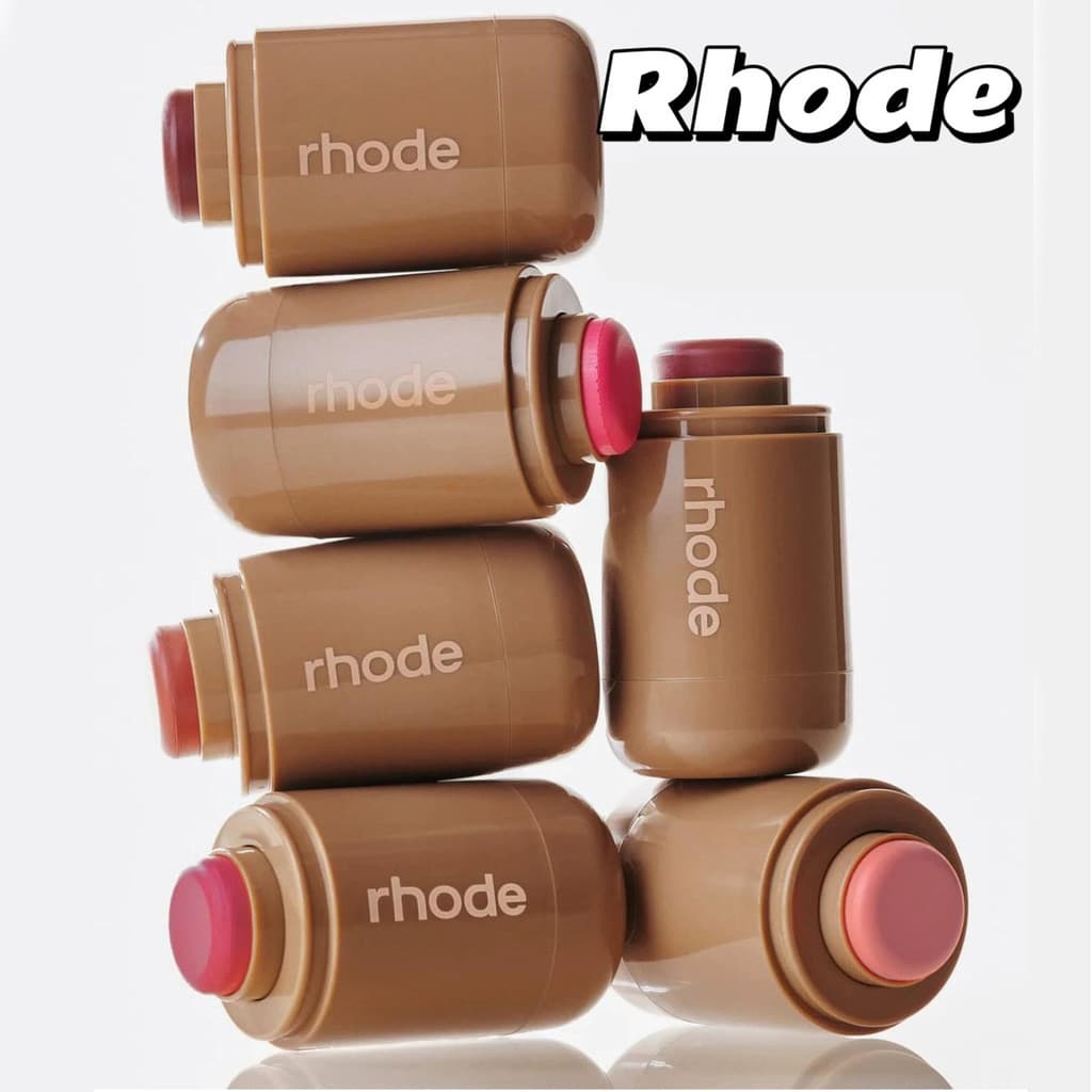 rhode Maquiagem Blush Rouge Pó Bolso Batom Bochecha Hidratante Vara Creme Natural Brilho Labial Fácil Aplicar Cor