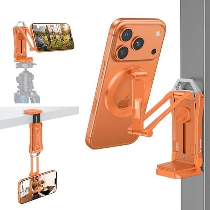 Suporte Magnético Para Telefone OMOTON TP02-Pro Vlogging , Fundamentos Criador De Conteúdo Com Parafuso De 1/4 " , Arca