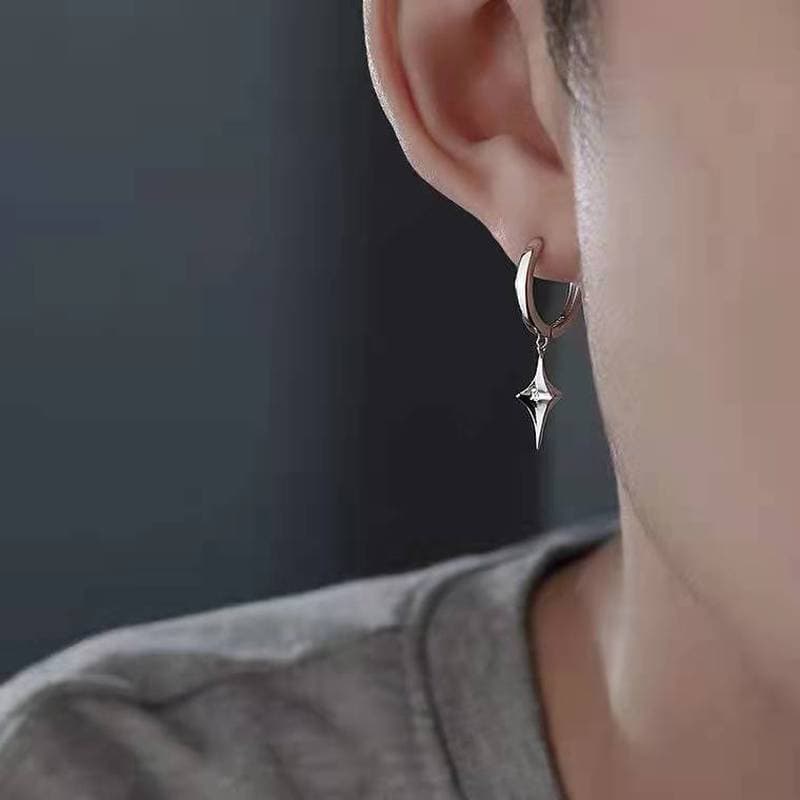 Brincos banhados a prata nicho na moda único estilo masculino plâncton bonito ins na moda brincos de alta qualidade simp