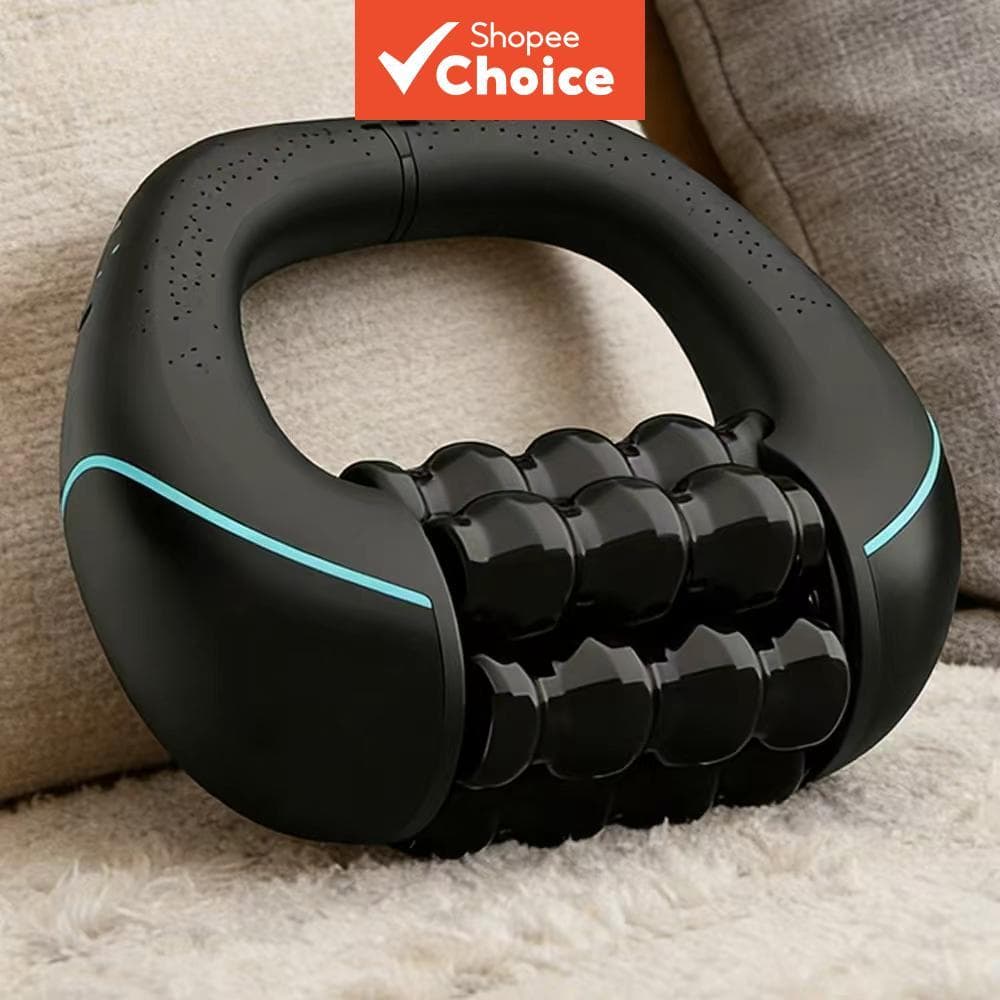 Rolo elástico recarregável de 3 velocidades, massageador de impacto para relaxamento e restauração muscular profunda