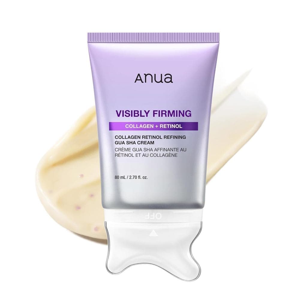 Creme Escultor ANUA com Retinol e Colágeno, Creme Firmador e Lifting para Pescoço, adequado para uso da linha do maxilar
