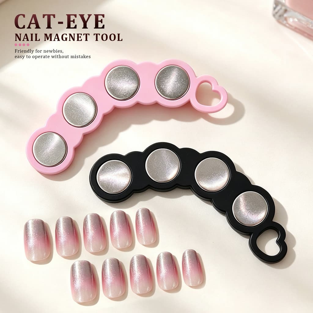 Manicure forte magnético olho de gato ímã dedicado olho de gato unha polonês cola ímã multifuncional ferramenta gradient