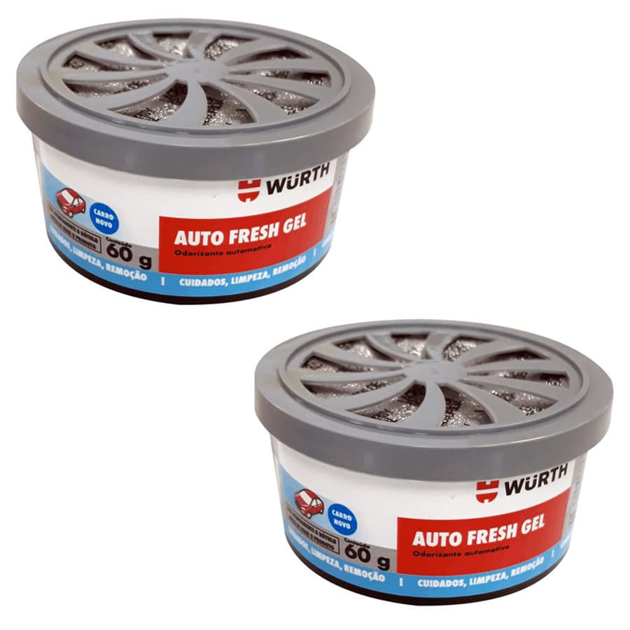 Kit 2 Aromatizante Automotivo Eco Auto Fresh 60g Odorizador Carro Raiz Wurth