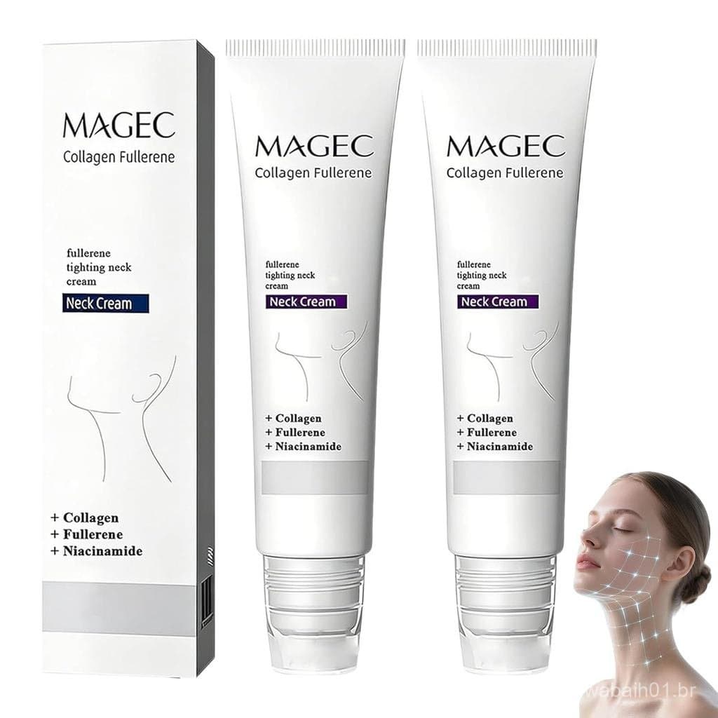DESIYUE MAGEC Creme para Pescoço com Colágeno e Fullerene, Creme de Colágeno MAGEC com Peptídeos de Colágeno, Novo 2026,