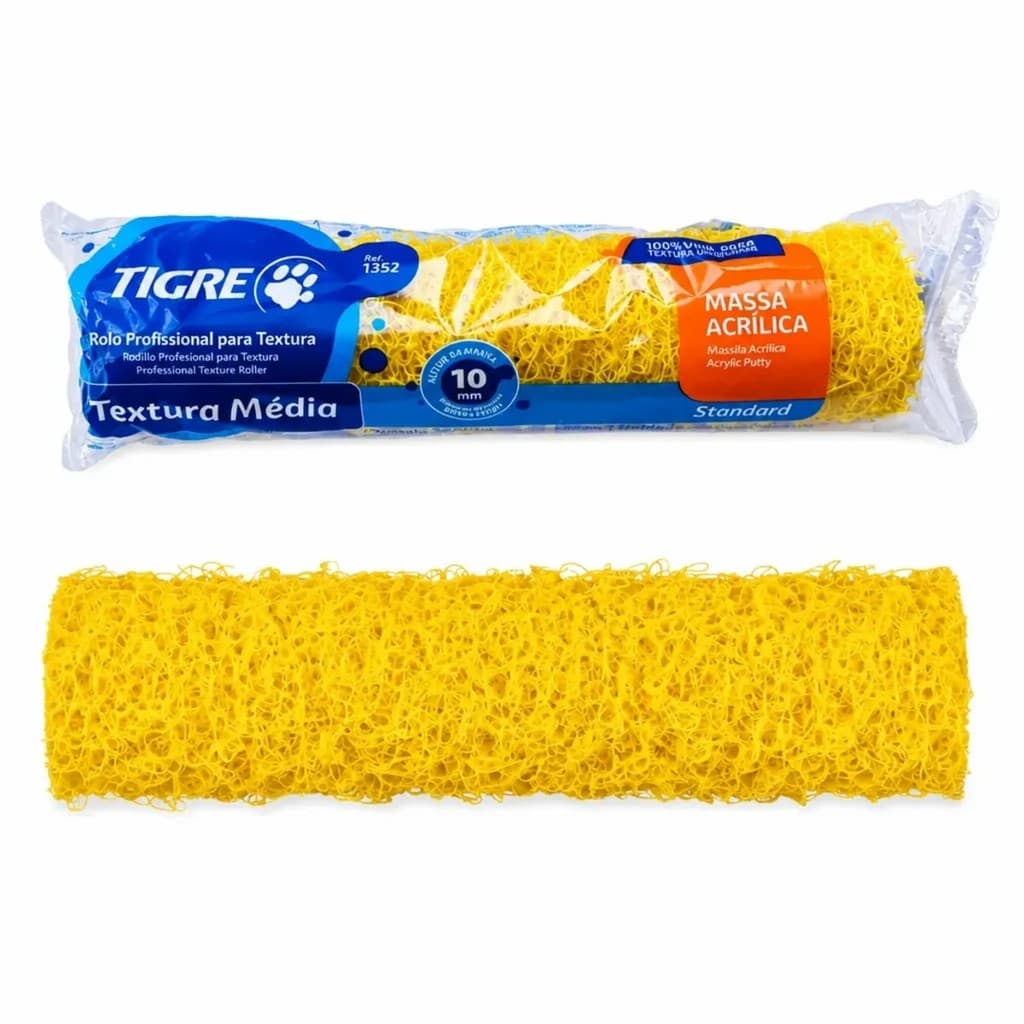 Rolo De Pintura Para Textura Média Tigre 23cm