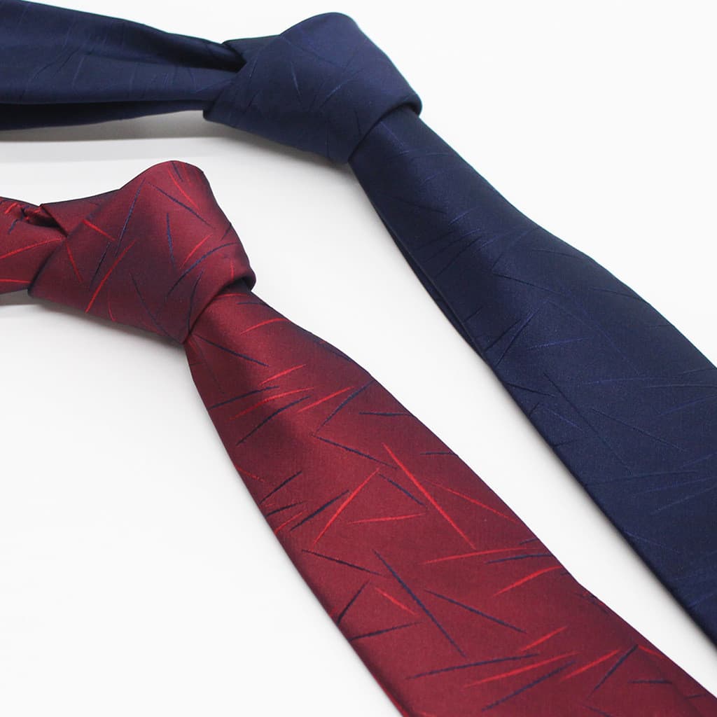 Gravata vermelha simples estilo clássico gravata de negócios masculina 8cm High-End sentimento vinho vermelho sul-corean
