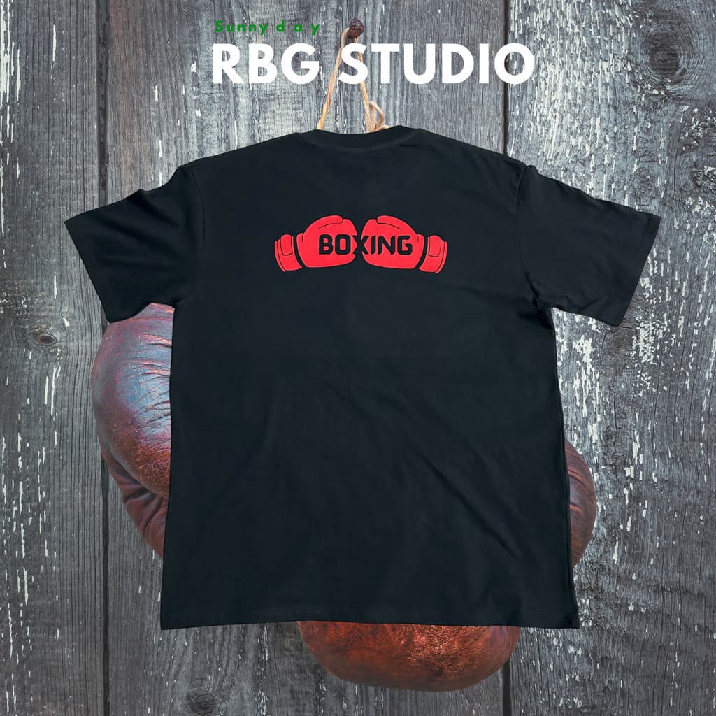 Roupas De Boxe Manga Curta Treinamento Esportes Sol casual Versátil 100 % Algodão Premium