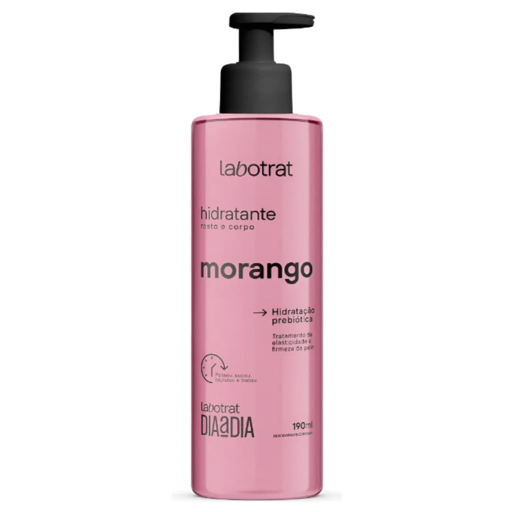 Hidratante Corporal Labotrat Morango 190ml Pele Macia Perfum