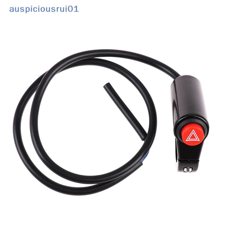 [Auspiciousrui01] Interruptor de motocicleta, botão de luz de advertência para condução em alta velocidade, luzes de eme