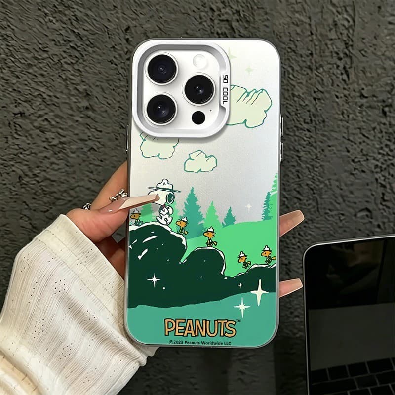 Capa personalizada para celular IP15/IP16 série Nicho de rua de celebridades da Internet（00001）Snoopy