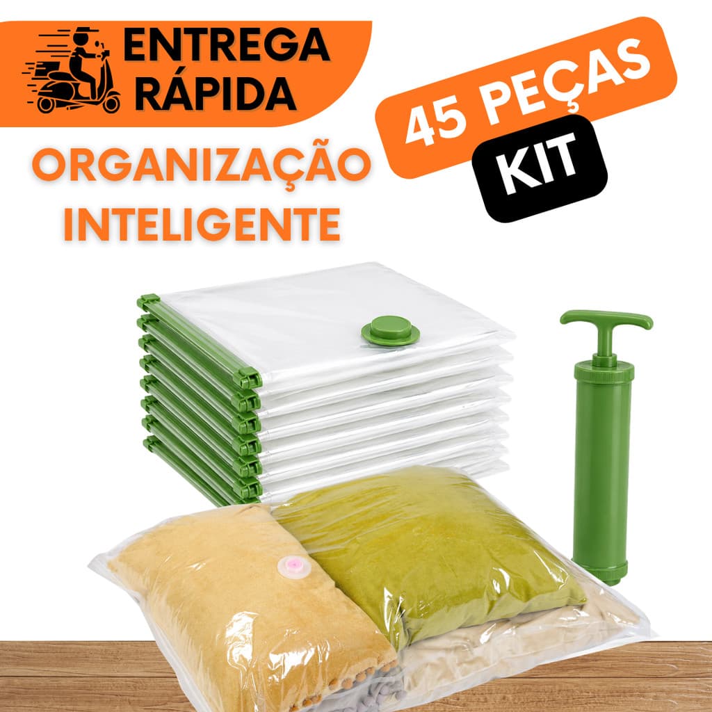 SACO A VACUO COMPRESSÍVEL COM OU SEM BOMBA 70x110CM EMBALAGEM PARA VIAGEM MALA MOCHILA