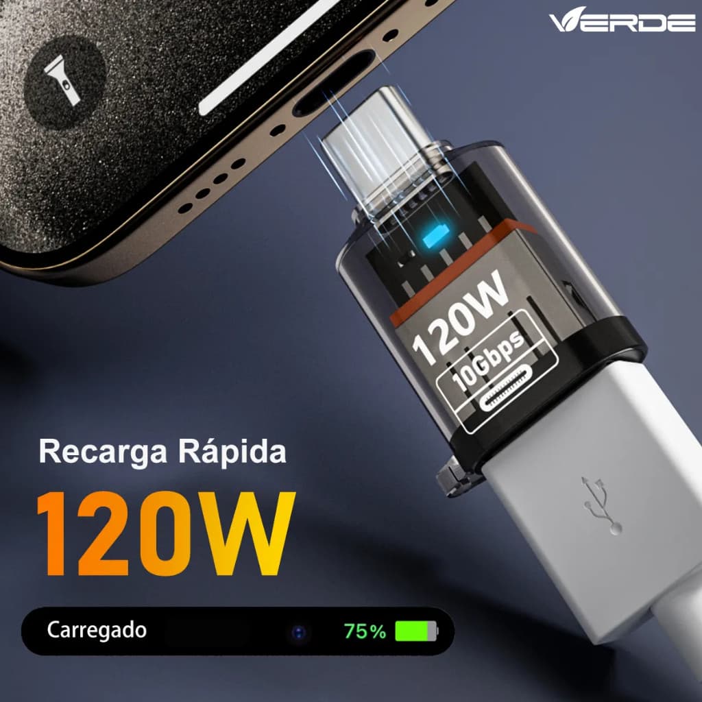Adaptador Usb 3.2 Fêmea P/usb Tipo-c Macho 120w E 10gbps