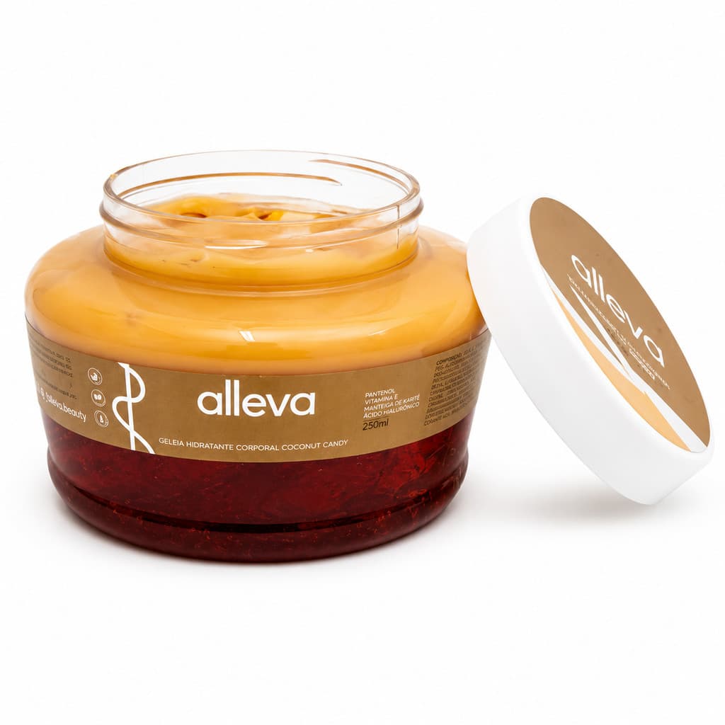 Geleia Hidratante Corporal Alleva Coconut Candy 250g