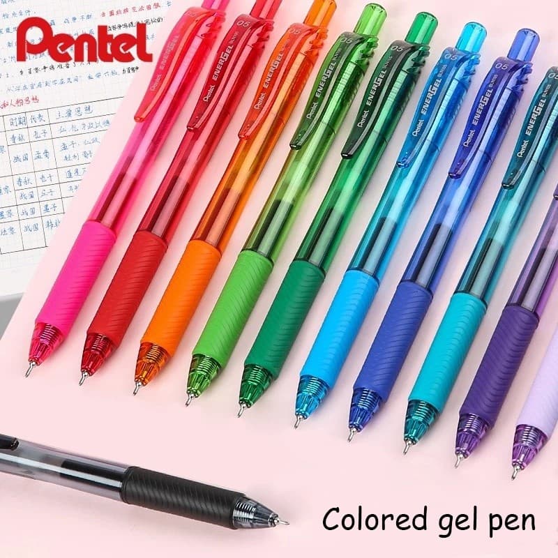 Caneta Gel Colorida Com Ponta De Agulha Pentel BLN-105 , De Assinatura De Alta Capacidade De Secagem Rápida , 0.5mm , Pa