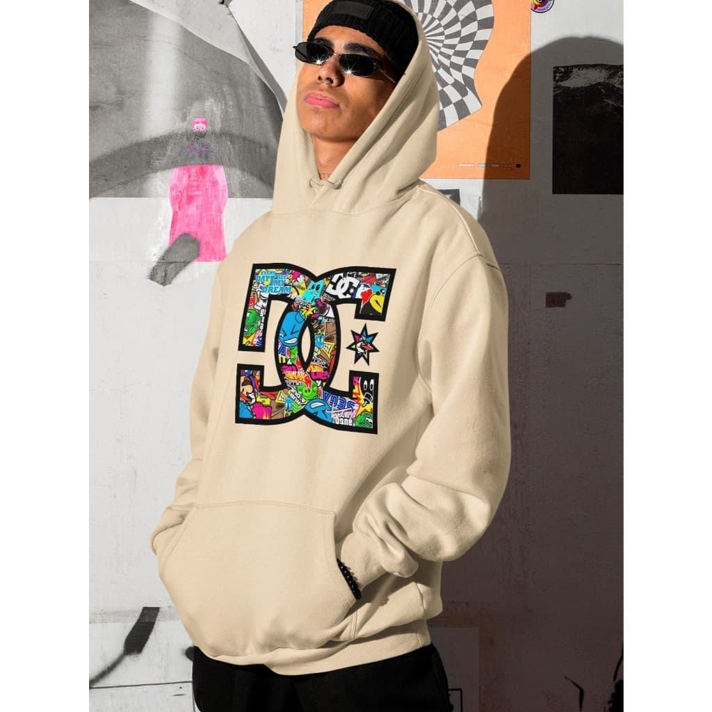Moletom Oversized DC Street Collage Streetwear Unissex ref4227 Dtff