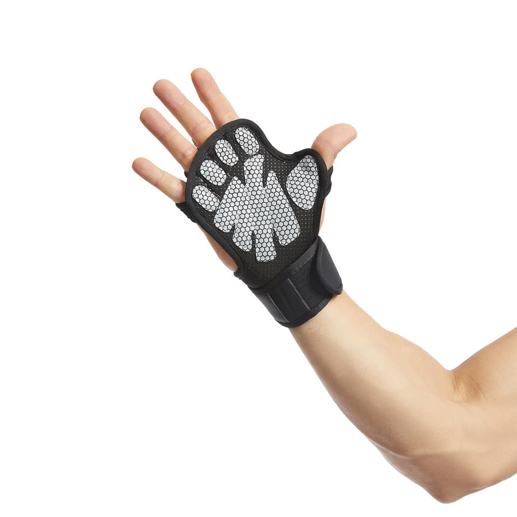 Luvas Esportivas de Meio Dedo Unissex para Fitness, Antiderrapantes, Respiráveis, Resistentes à Abrasão, para Força de P
