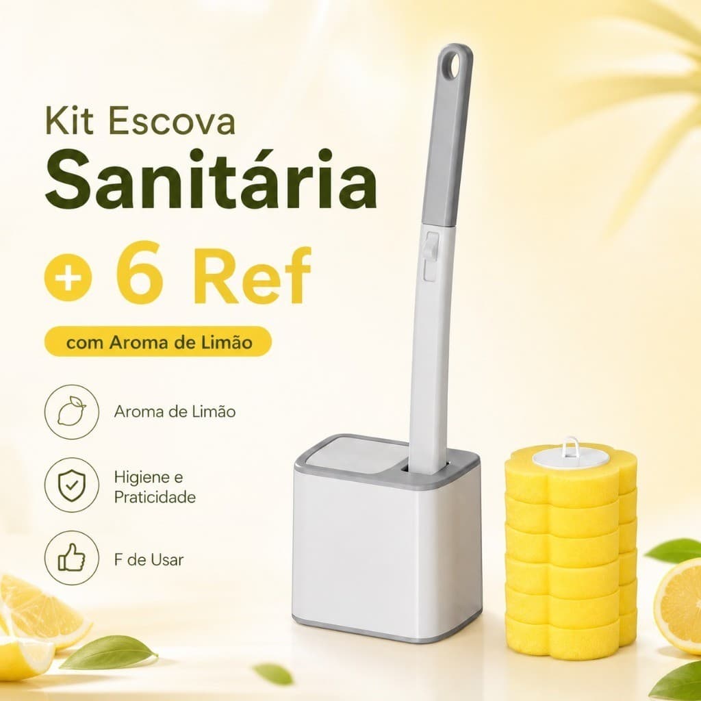 Escova de banheiro Descartável com Suporte de Parede Kit Limpeza Vaso Sanitário -Conjunto de escova para vaso sanitário