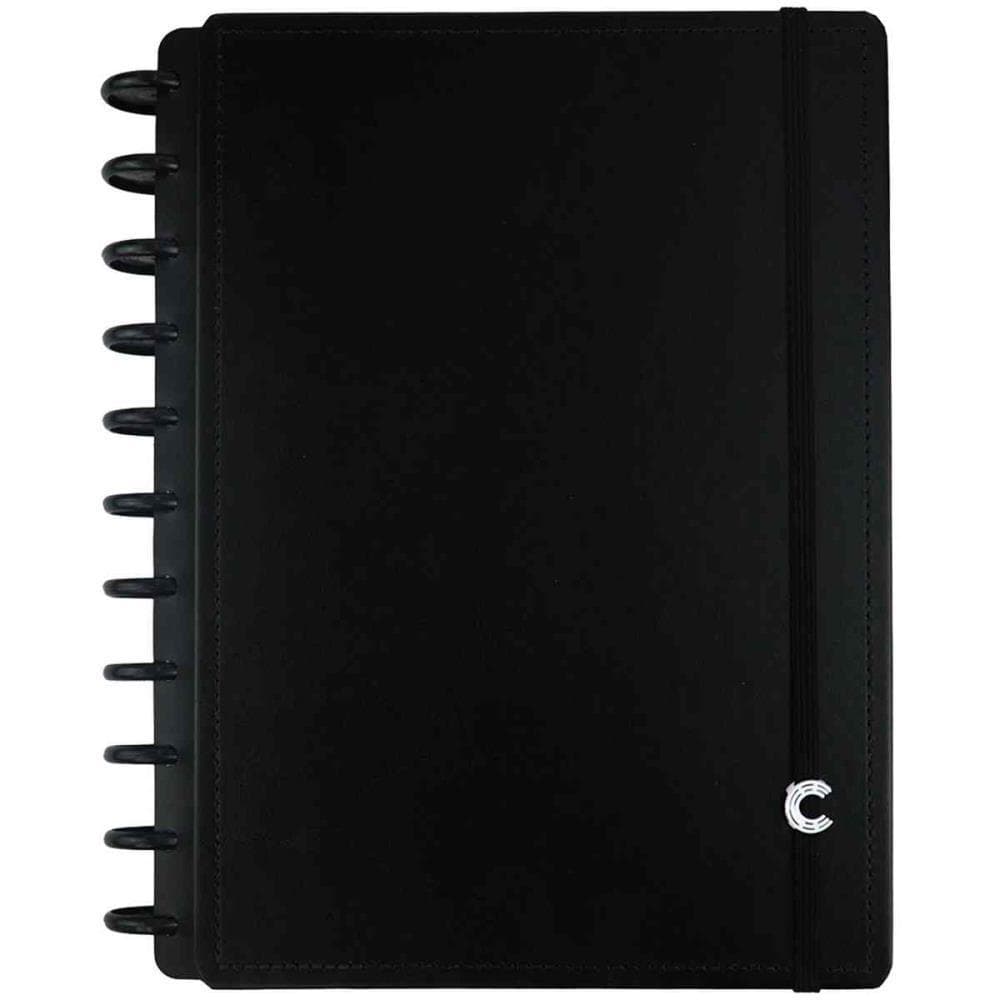 Caderno Inteligente Grande BLACK 10 Materias 140FLS 90G