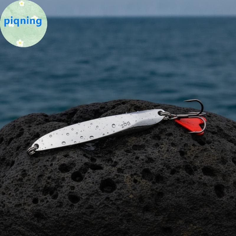 Piqning Colher De Pesca Iscas Metal Fundido Alto Reflexivo 1/3 Pçs Ganchos Afiados Para No Gelo Jigging Salmão BR