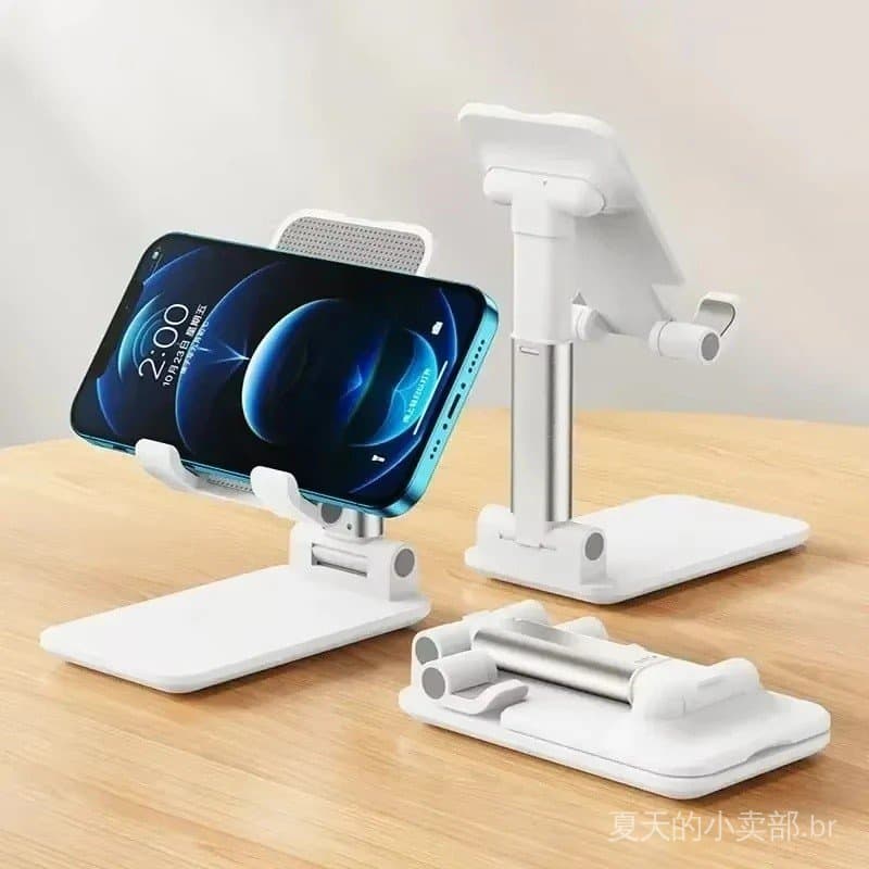 Suporte Dobrável para Celular, Suporte Ajustável para Tablet de Mesa, Suporte Universal para Celular de Mesa IGLT