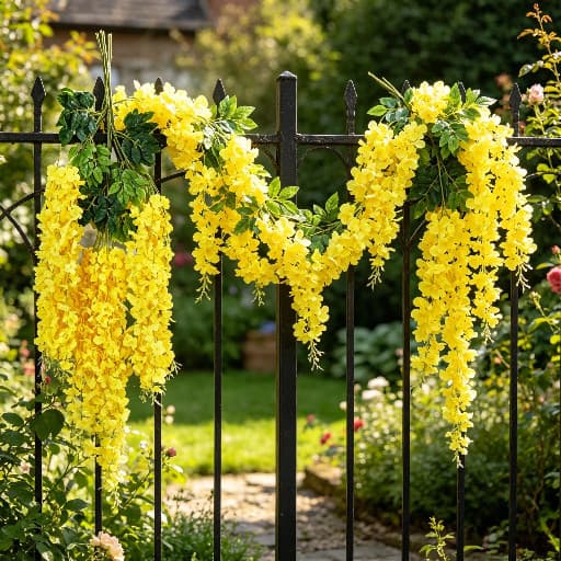12/24/36 Unidades Ramo De Flores Artificiais Amarelo Creme  Três Ramificações Cada Haste De Pacote Com Etiqueta