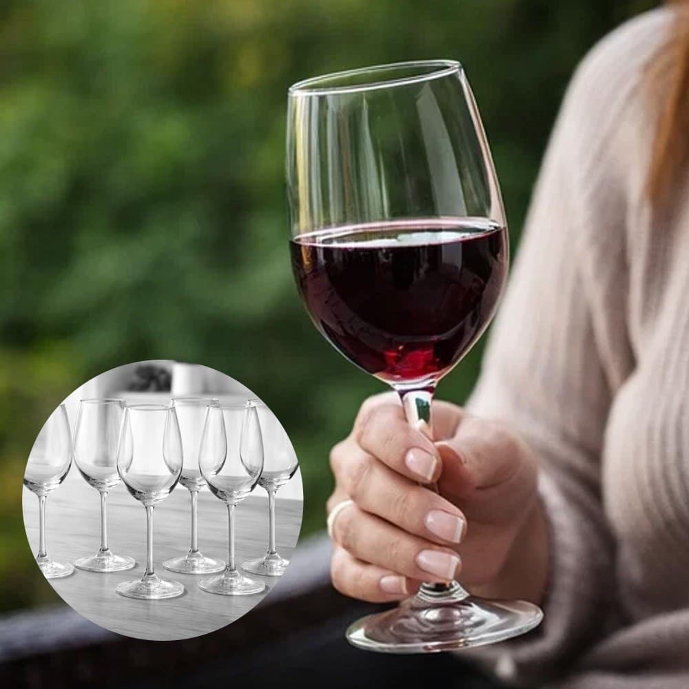 Jogo 6 Taças de Cristal 440ml ou 615ml