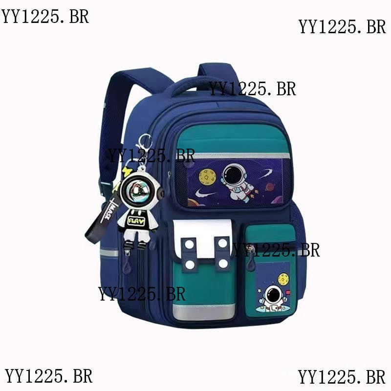 Mochila Infantil Ultra-Leve para Meninos Astronauta Escola Prim谩ria Sexta S茅rie Mochila Redutora de Peso para Meninos