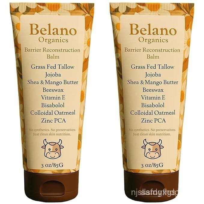 Bálsamo Iluminador Belano Tallow, Bálsamo Protetor Belano Tallow, Com Aveia Coloidal, Nutrição Profunda e Resiliência Du