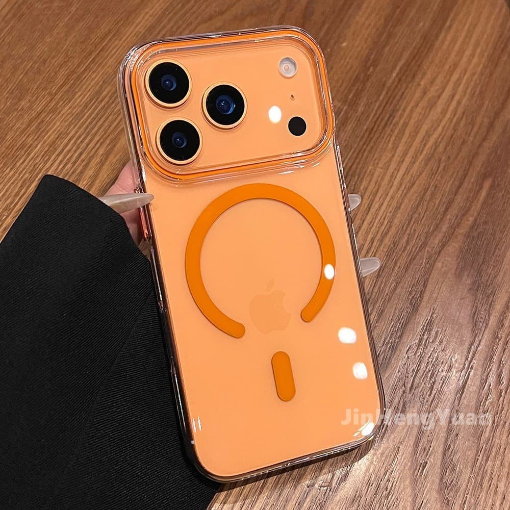 Ponto De Interrogação Capa De Telefone De Alta Transparência Para Iphone 17 17Air 16 15 Plus 14 13 12 11 Pro Max Lente A