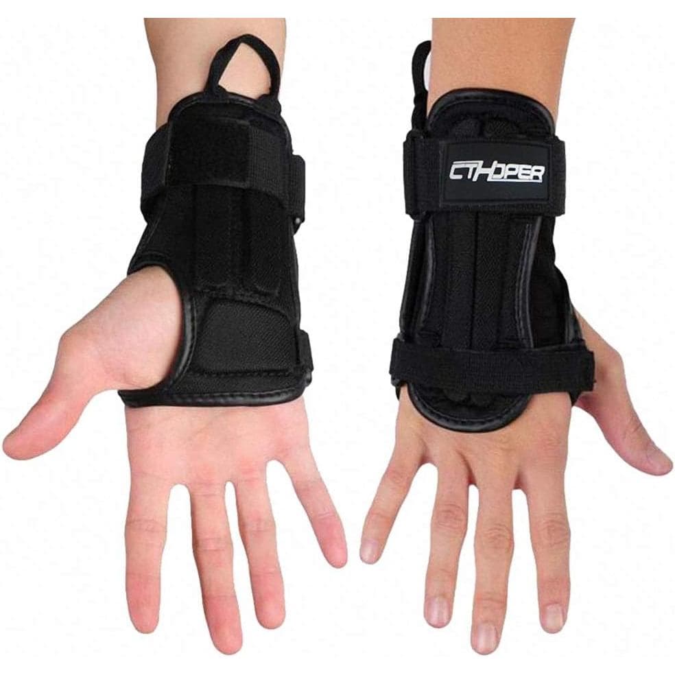 Protetores de pulso, adequados para snowboard, patins, patins de gelo e skate, unissex.