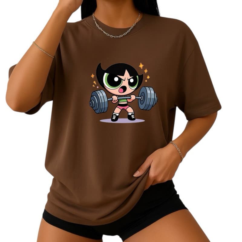 Camiseta Fitness Feminina MENINAS SUPER PODEROSA – Algodão Premium Estampada