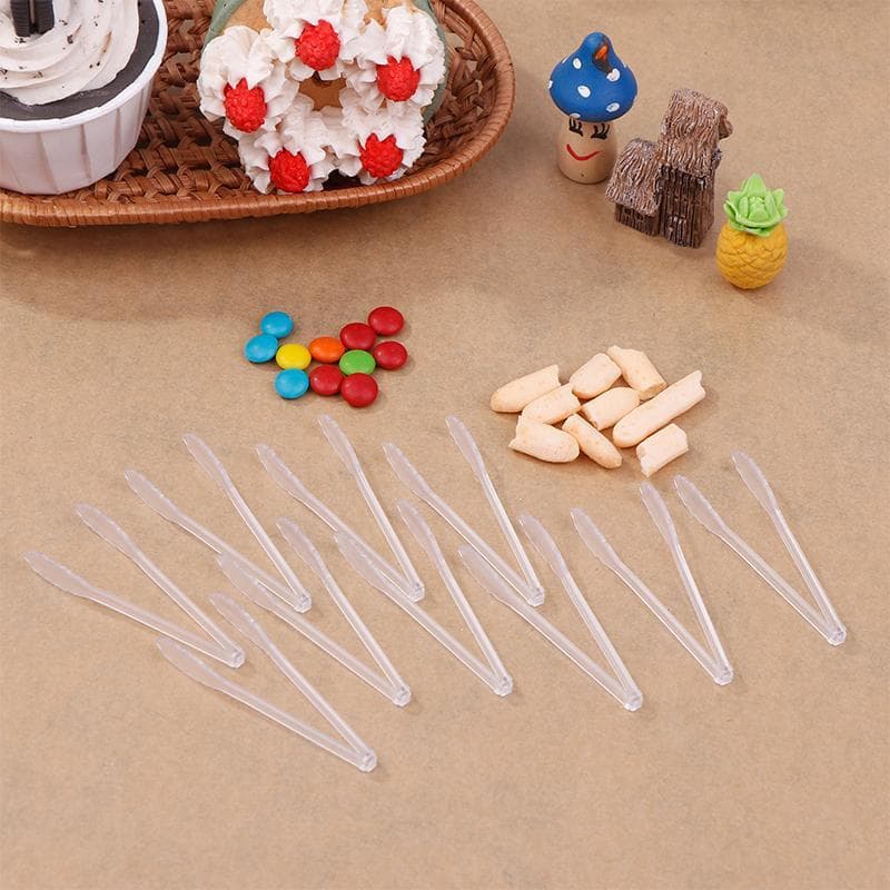 10 Pçs Casa De Bonecas Mini Bolo Sobremesa Pão Clipe Pinças De Comida De Modelo Utensílios De Cozinha Ferramentas Brinqu
