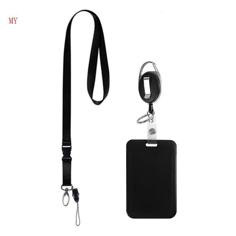 Meu Cordão Retrátil Porta-Crachá Cartão Cordões Carretéis Retráteis Clipe Chaveiro Hol