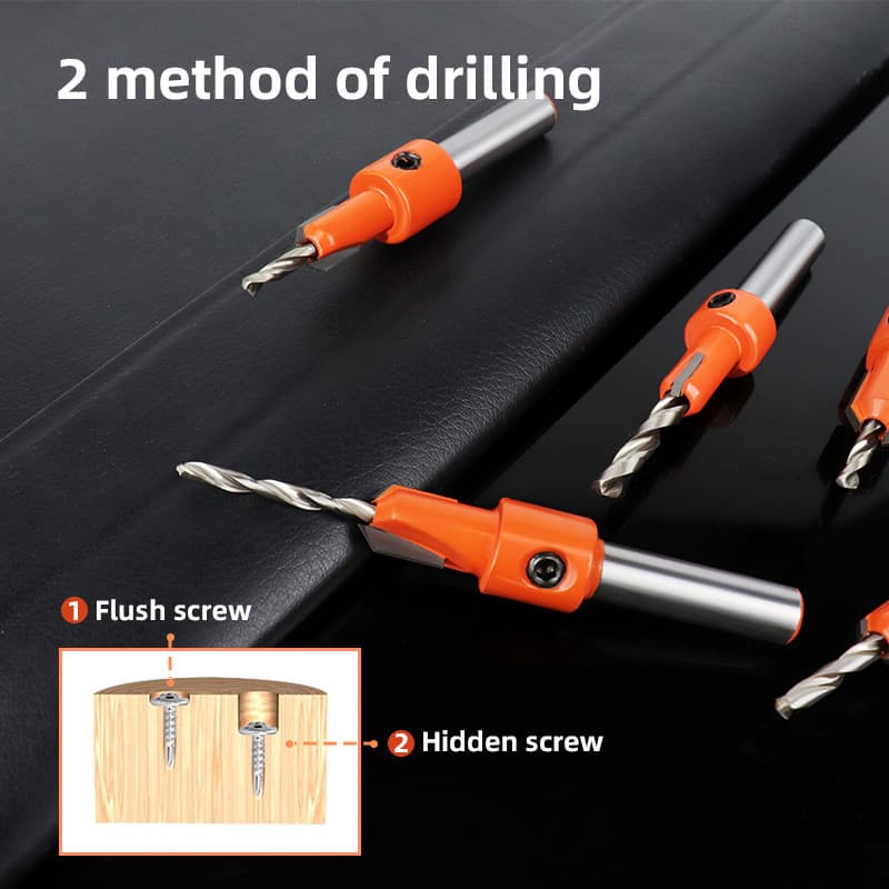8MM Haste Hss Escareador Roteador Bit Extrator De Parafuso Carpintaria Buraco Abridor Broca Fresa Para Liga Madeira Pass