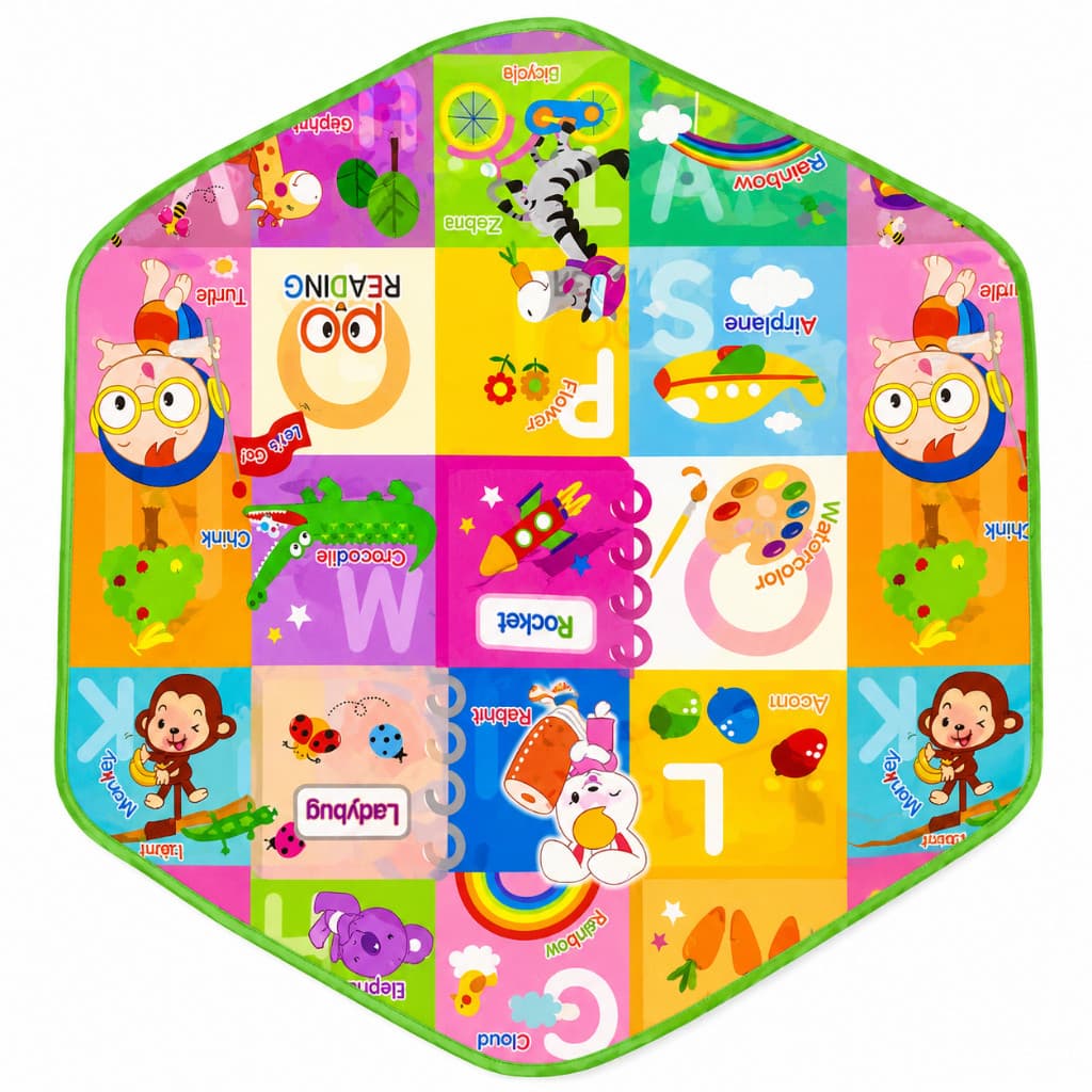 Tapete Infantil Rosa Proteção de Piso Tapete de Chão para Bebê Criança Quarto Brincar Antiderrapante
